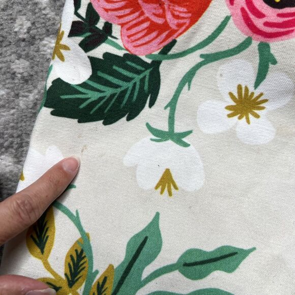 Rifle Paper Co X Birchbox Floral Canvas Tote Bag 14.5 x 17 x 3.5 in. - Picture 7 of 9